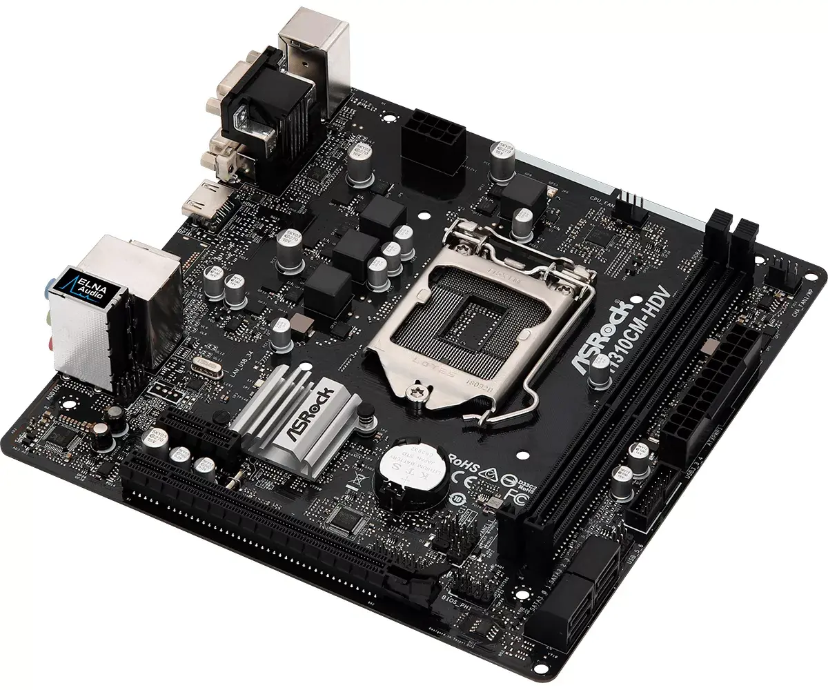 ASRock H310CM-HDV micro ATX mātesplate Photo 3