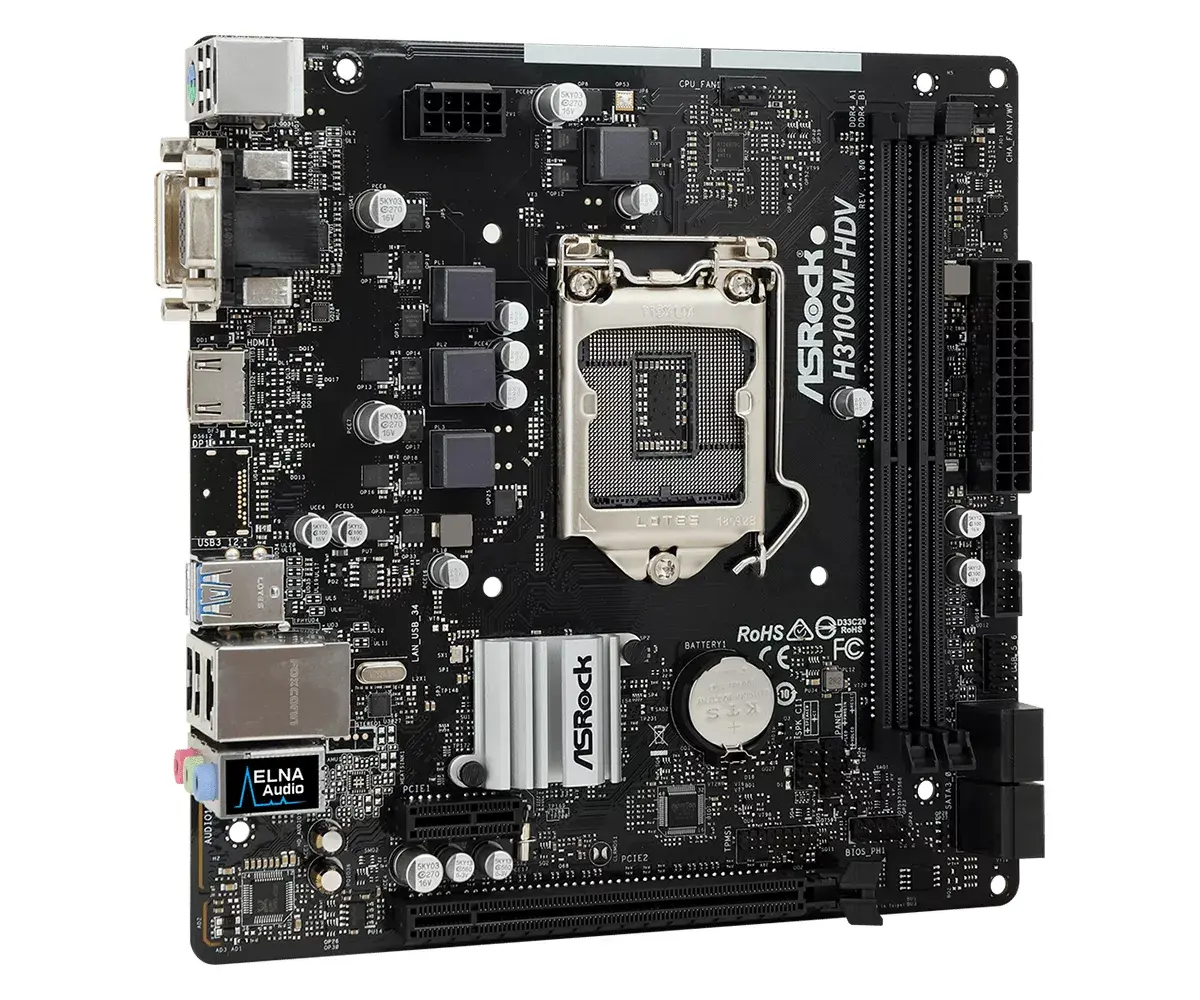 ASRock H310CM-HDV micro ATX mātesplate Photo 4
