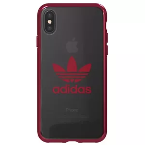 Adidas OR Clear Case Maciņš Apvalks Priekš Apple iPhone X / XS Sarkans (EU Blister)