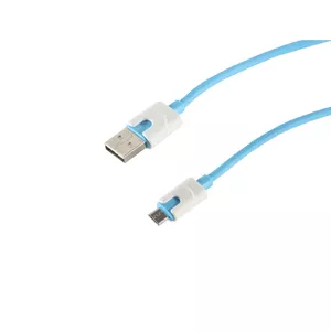 USB kabelis S/CONN 14-50013 USB 2.0 2m USB A Micro-USB B Zils