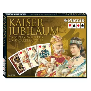 Игральные карты Piatnik Imperial Kaiser 2 колоды KP-213847 — классический набор, две стандартные колоды по 52 карты