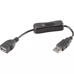 USB cable Renkforce RF-3322982 0.25m USB A Black