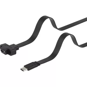 USB cable Renkforce RF-3415030 USB 3.2 Gen 1 0.25 m USB C Black