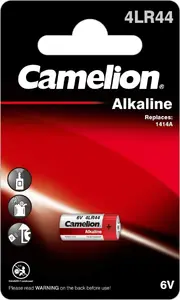Battery CAMELION 4LR44 / 476 A 6 V 150 mAh Alkali‑Manganese single cell