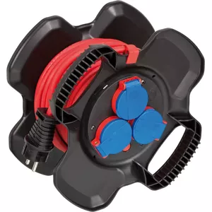 Удлинитель Brennenstuhl 1169710100 10м 3 розетки уличный черный красный