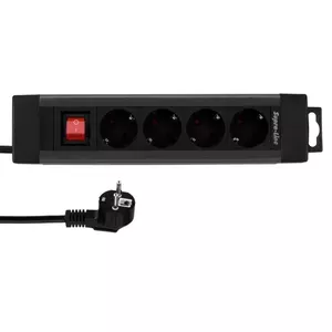 Удлинитель REV 14412513 1.9 м 4 розетки Внутренний Антрацит