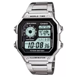 Браслетные часы Casio AE-1200WHD-1AVEF Мужские Электронные Нержавеющая сталь