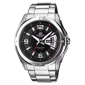 Наручные часы CASIO EF-129D-1AVEF корпус и браслет из нержавеющей стали, минеральное стекло, батарея SR626SW