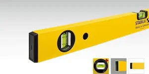 Spirit level STABILA 70 W 2474 aluminum 60 cm vial accuracy 0.5 mm/m