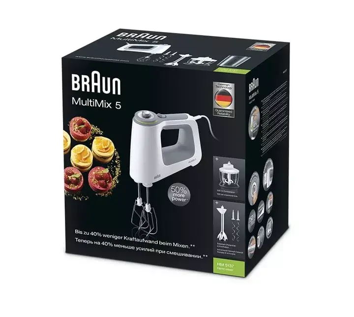 Миксер ручной Braun MultiMix 5 HM 5137 Photo 4