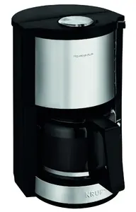 Капельная кофеварка Krups KM3210 1,25 л 1100 Вт на 10 чашек черная и из нержавеющей стали