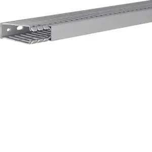 Hager BA780025 Slotted Cable Trunking, PVC, Grey
