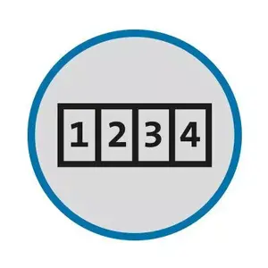 Resettable 4-wheel number code