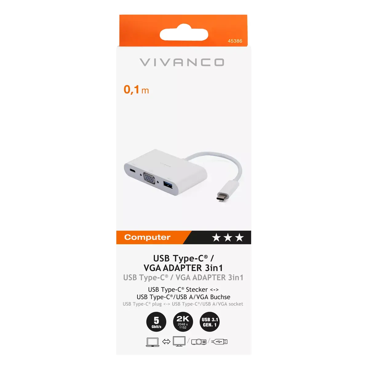 Cable Vivanco CC UC UACVGA Photo 2