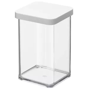 Barības dozators rotho Loft 11604 taisnstūrveida 1 l, caurspīdīgs tehnopolimērs, 100×100×142 mm