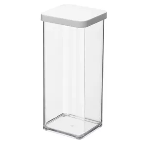 Barības konteiners rotho Loft 11605 taisnstūrveida 1,5 l, balts, tehnopolimērs, 285×100×100 mm