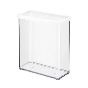 Barības dozators rotho Loft taisnstūra 3,2 L — balts, tehnopolimērs, 200×100×214 mm