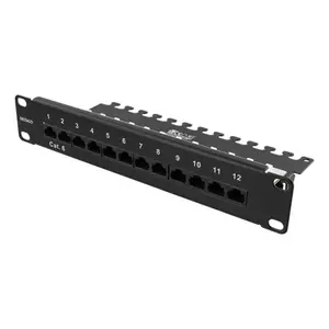 Патч-панель Deltaco 10-PATCH16 1U 10 Гбит/с Cat6 Черная
