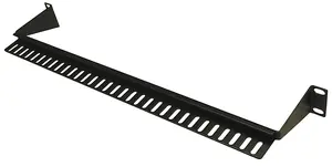 Deltaco 19-1 Cable Management Panel Black 1U Rack Accessory
