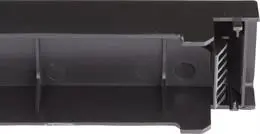 Blind panel Deltaco 19-8 Plastic Black 1U 90g