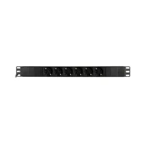 Deltaco GT-8628 power extension 3 m 6 AC outlet(s) Indoor Black