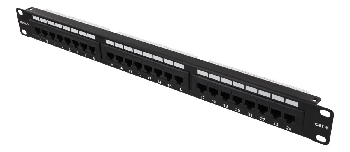 Deltaco PAN-108 Cat6 UTP Patch Panel Photo 2