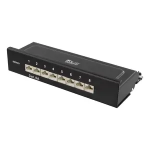 Deltaco PAN-211 patch panel RJ-45 Black 212x44x100mm