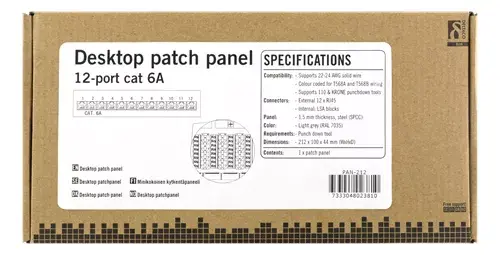 Patch Panel Deltaco PAN-212 Photo 4