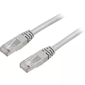 Networking cable Deltaco FTP Cat5e RJ-45 0.5m Grey