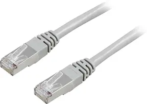 Сетевой патч-корд Deltaco 05-STP Cat5e F/UTP RJ-45 штекер-штекер 0.5 м серый