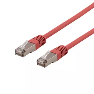Networking cable Deltaco SFTP-60RH RJ-45 Cat6 0.5 m Red