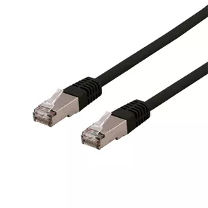 Networking cable Deltaco SFTP-60SH RJ-45 Cat6 0.5 m Black