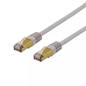 Networking cable Deltaco SFTP-610AH RJ-45 Cat6a 10 m Grey