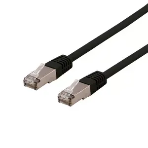 Сетевой кабель Deltaco SFTP-62SH RJ-45 Cat6 2 м Черный