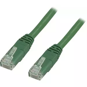Networking cable Deltaco TP-603G RJ-45 Cat6 0.3 m Green