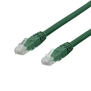 Networking cable Deltaco TP-60GAU RJ-45 Cat6a 0.5 m Green