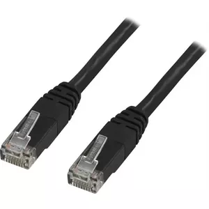 Networking Cable Deltaco TP-611S RJ-45 Cat6 1.5m Black