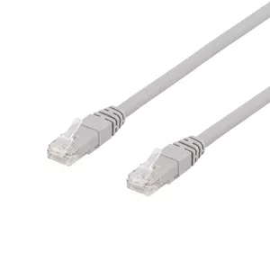 Networking cable Deltaco TP-615AU RJ-45 Cat6a 15 m Grey
