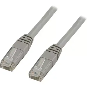 Сетевой кабель Deltaco Cat6 2м RJ-45 U/UTP Серый