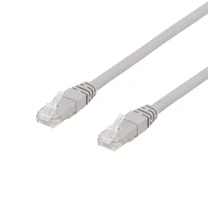 Сетевой кабель Deltaco TP-63AU Cat6a U/UTP, 3 м, серый, RJ-45