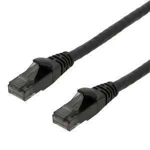 Tīkla kabelis Deltaco UUTP-1500 RJ-45 Cat6 0.5 m Melns