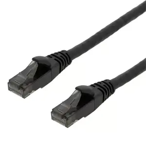 Сетевой кабель DELTACO Cat6 U/UTP UUTP-1505, RJ‑45–RJ‑45, 5 м, чёрный