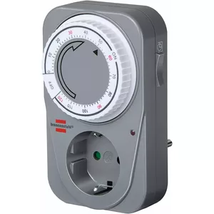 Mechanical countdown timer Brennenstuhl MC 120 (230 V, 50 Hz, max 3680 W, grey, analog rotary)