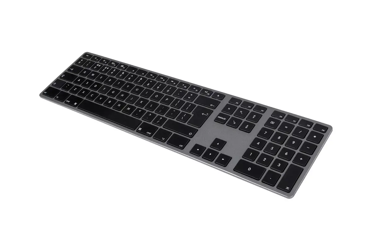 Matias FK318B-UK Aluminum Mac Hub 2xUSB klaviatūra Photo 3