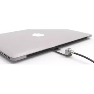 Universal Lock Slot Adapter with Keyed Cable Lock Maclocks BLD01KL — silver, 41×174×8 mm