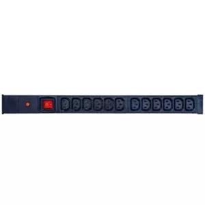 Jaudas sadales iekārta LOGON TUPS043 12 AC izejas 1U Melna