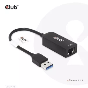 USB 3.2 Gen1 Type A to RJ45 Adapter CLUB3D CAC-1420