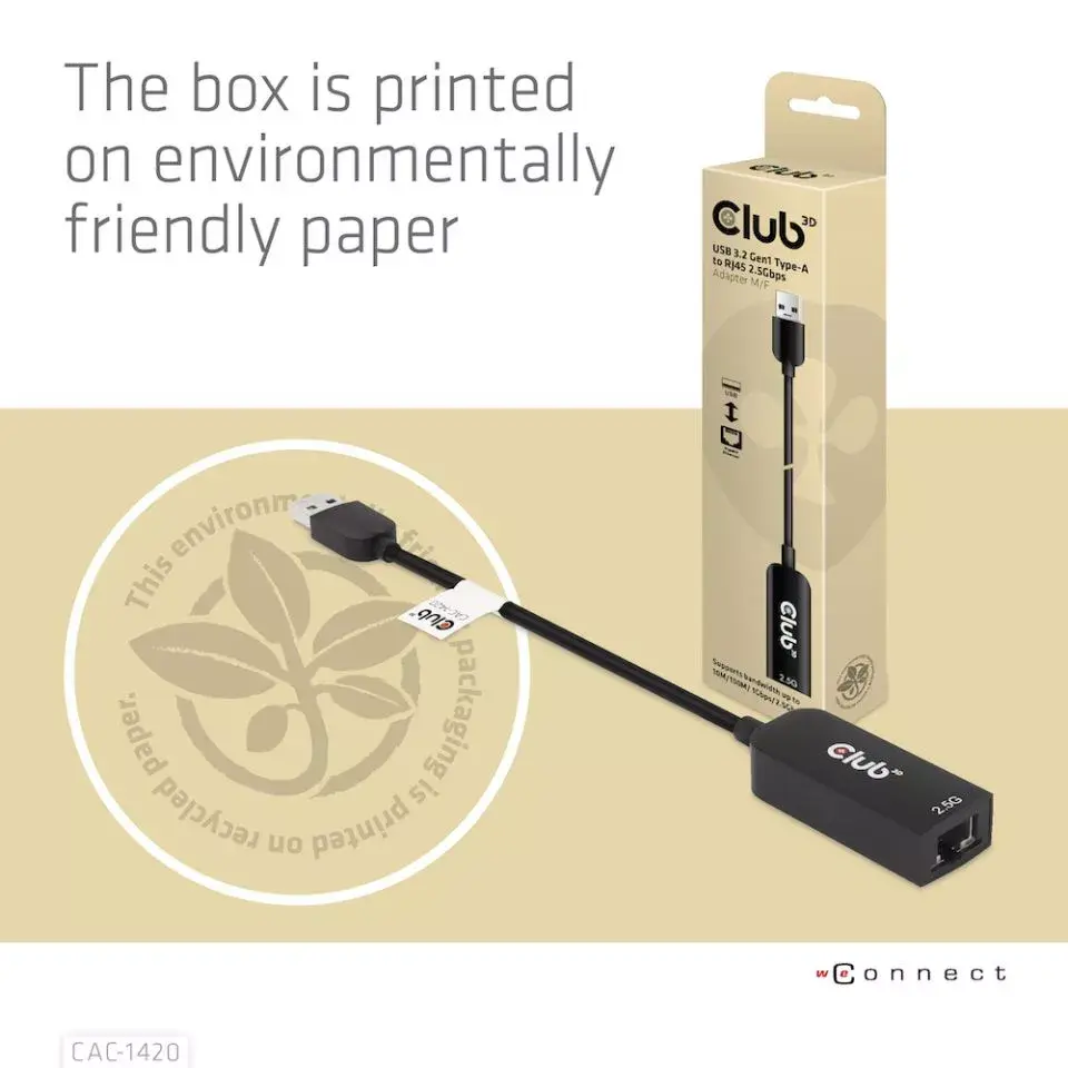 Адаптер USB 3.2 Gen1 Type A к RJ45 CLUB3D Photo 9