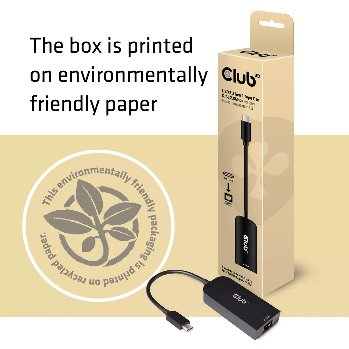 Адаптер USB 3.2 Gen1 Type C на RJ45 CLUB3D CAC-1520 Photo 4