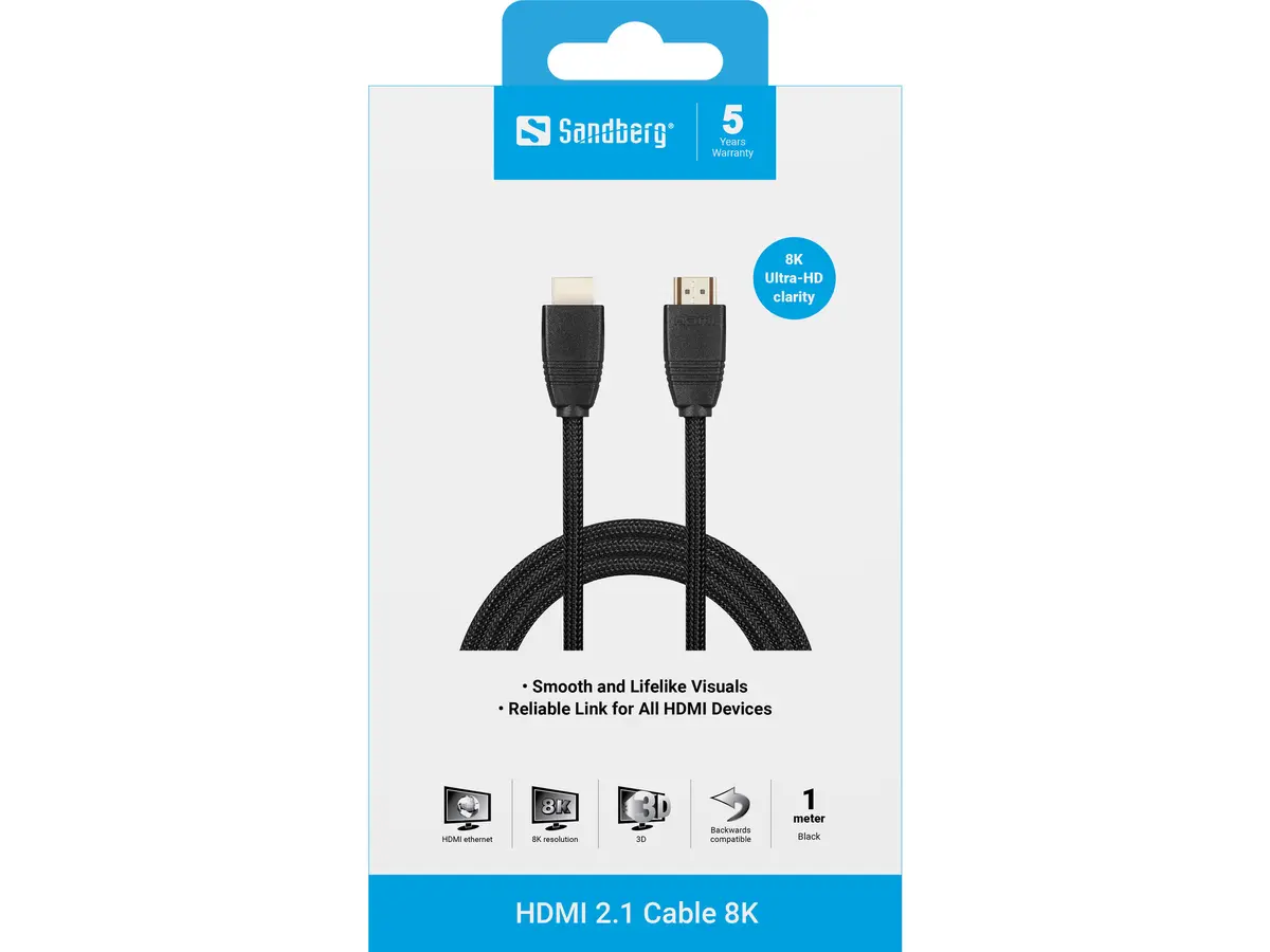 Sandberg HDMI 2.1 Kabelis 8K Photo 2